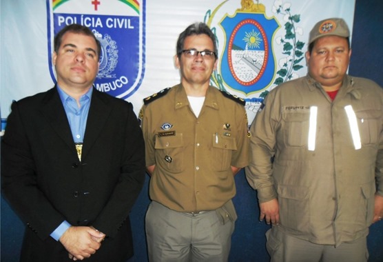 Dr. Marcos Omena, Ten. Coronel Maranhao e Cap. Peruniz